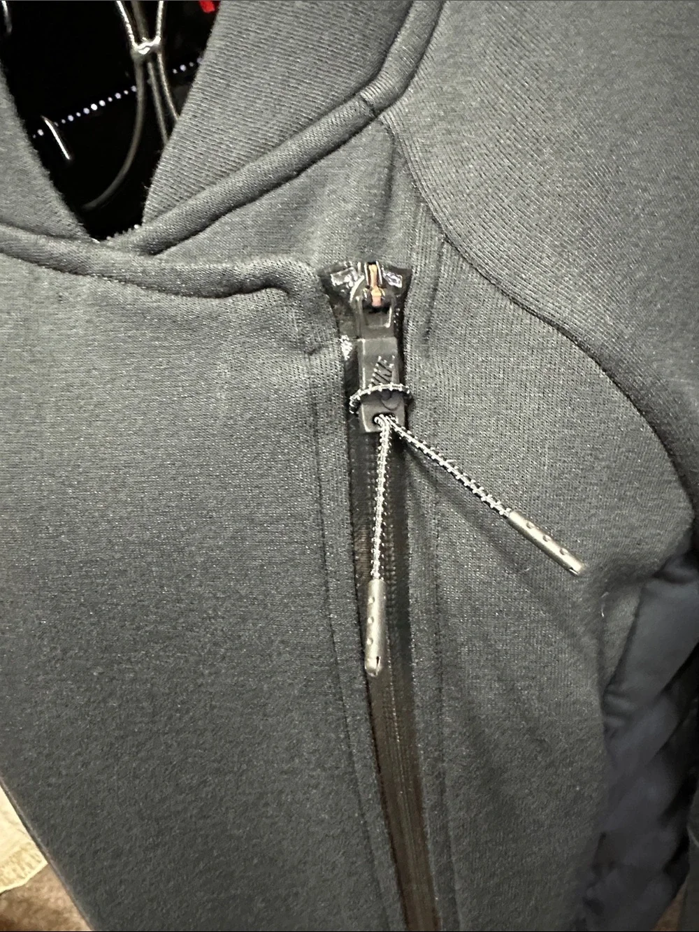 Nike Black Mixed-Media Puffer Jacket